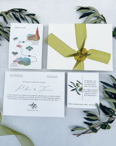 Invitación de boda Olivo