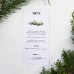 Minuta Cervus para boda