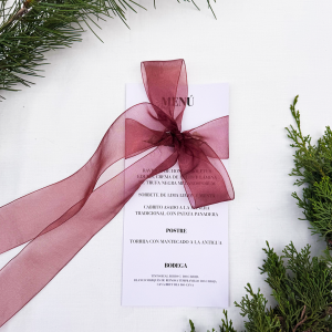 Minuta Cervus para boda