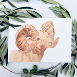 Número de mesa Olivo para boda