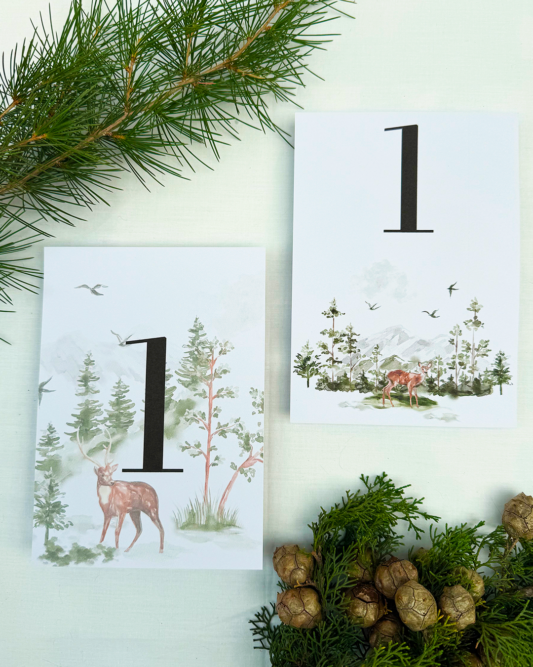 Número de mesa Cervus para boda