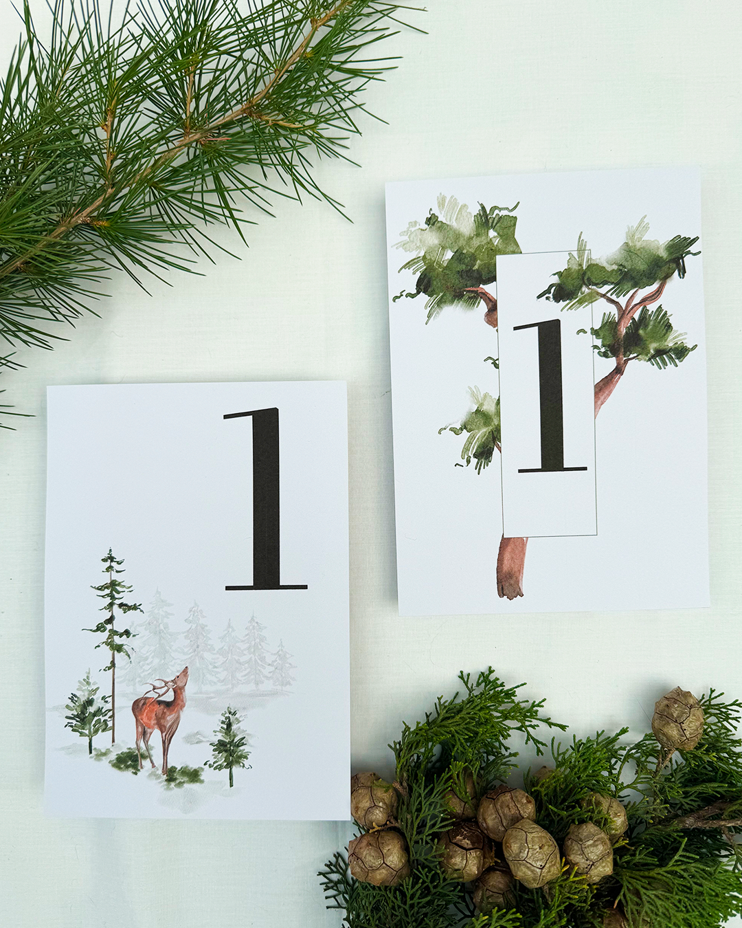 Número de mesa Cervus para boda