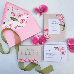 Invitación de boda Orquid