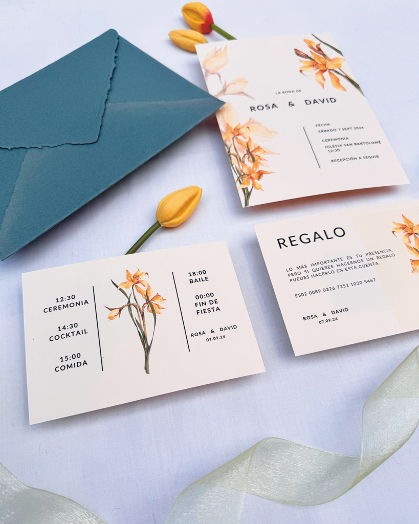 Invitación de boda Narcis