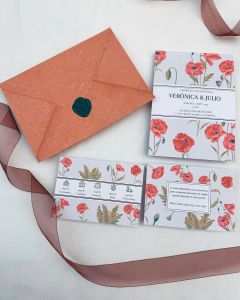 Invitación de boda Papaver