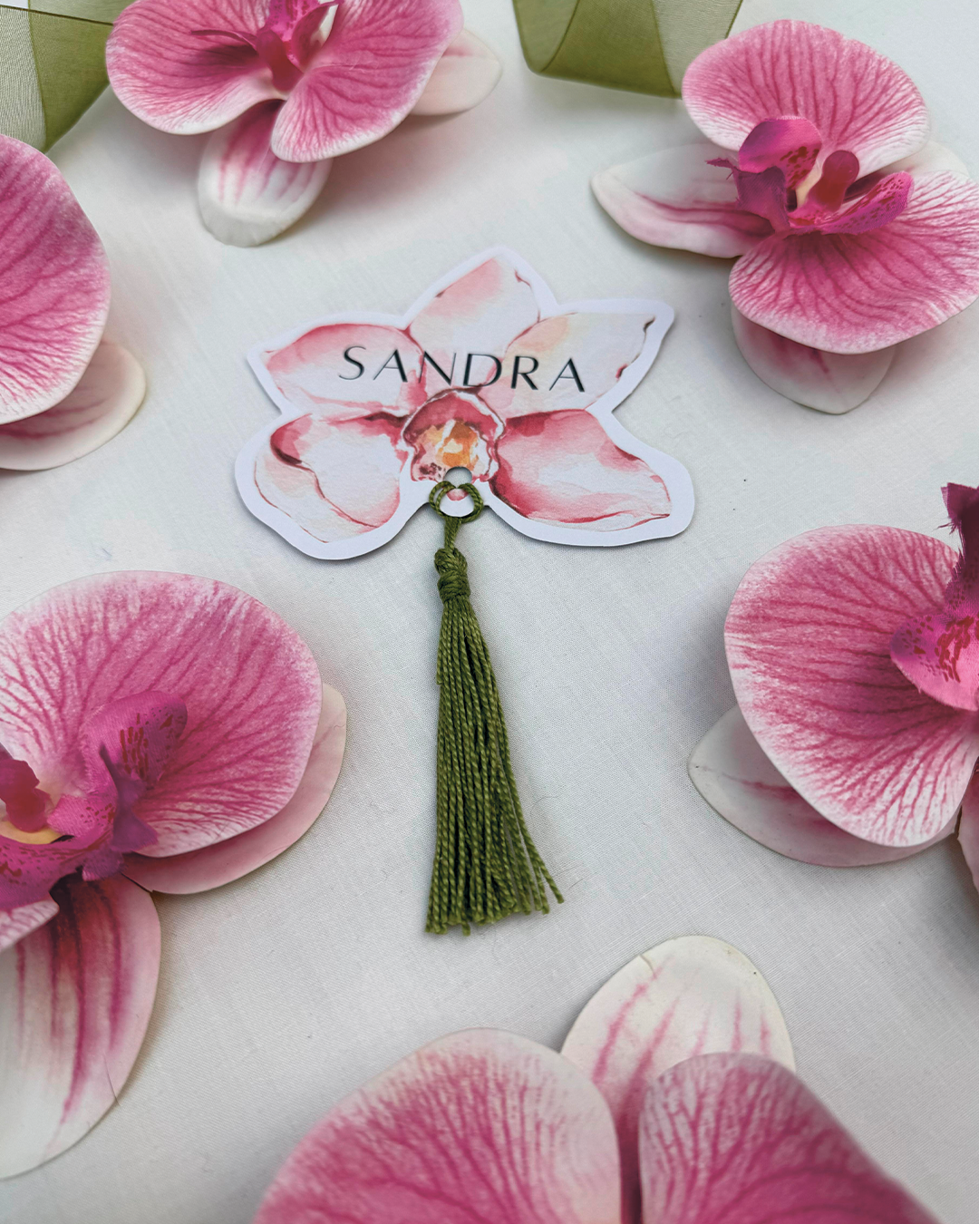 Marca sitios Orquid para boda