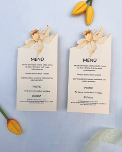 Minuta Narcis para boda