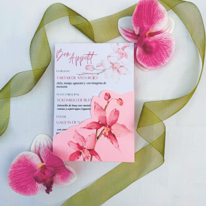 Minuta Orquid para boda