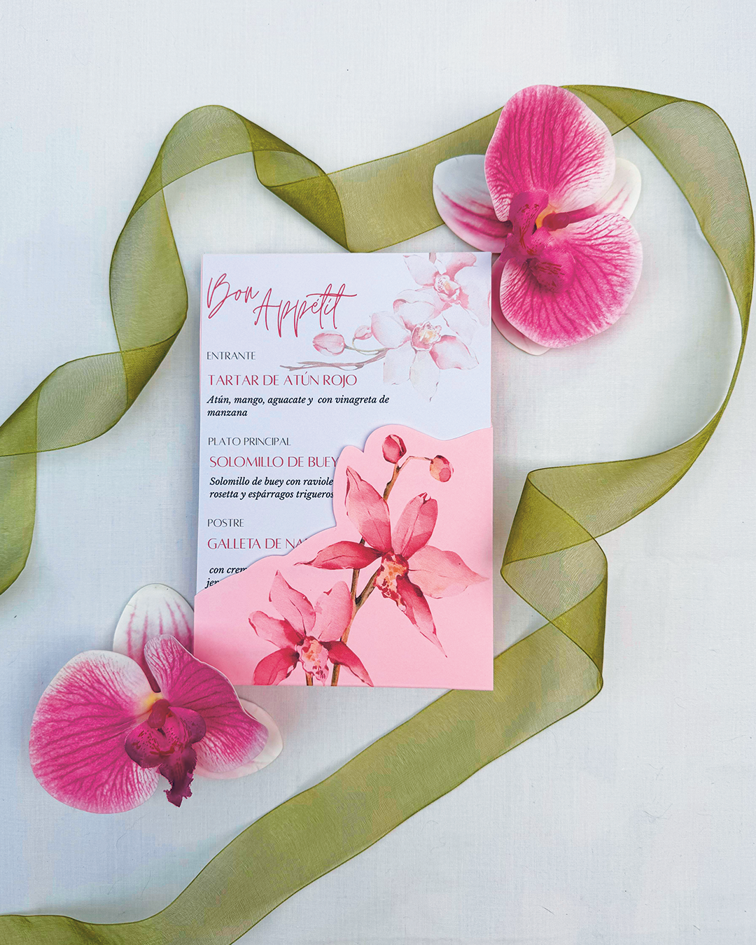 Minuta Orquid para boda