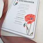 Pai pai Papaver para boda