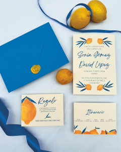 Invitación de boda Citrus