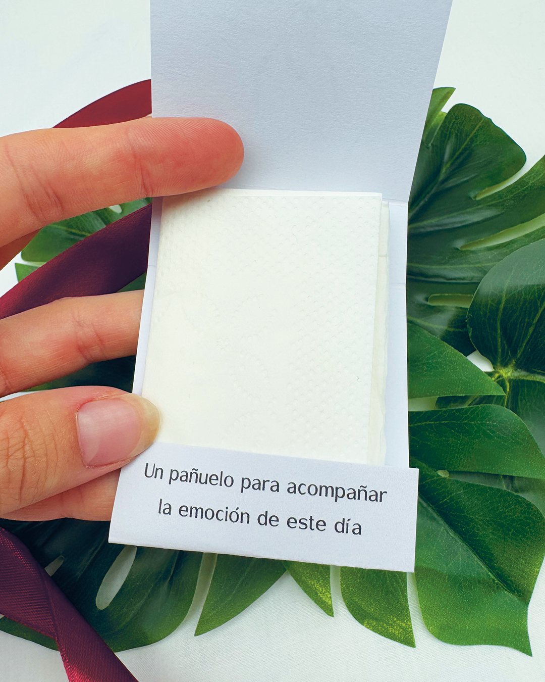 invitación boda física tropical