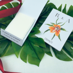 invitación boda física tropical