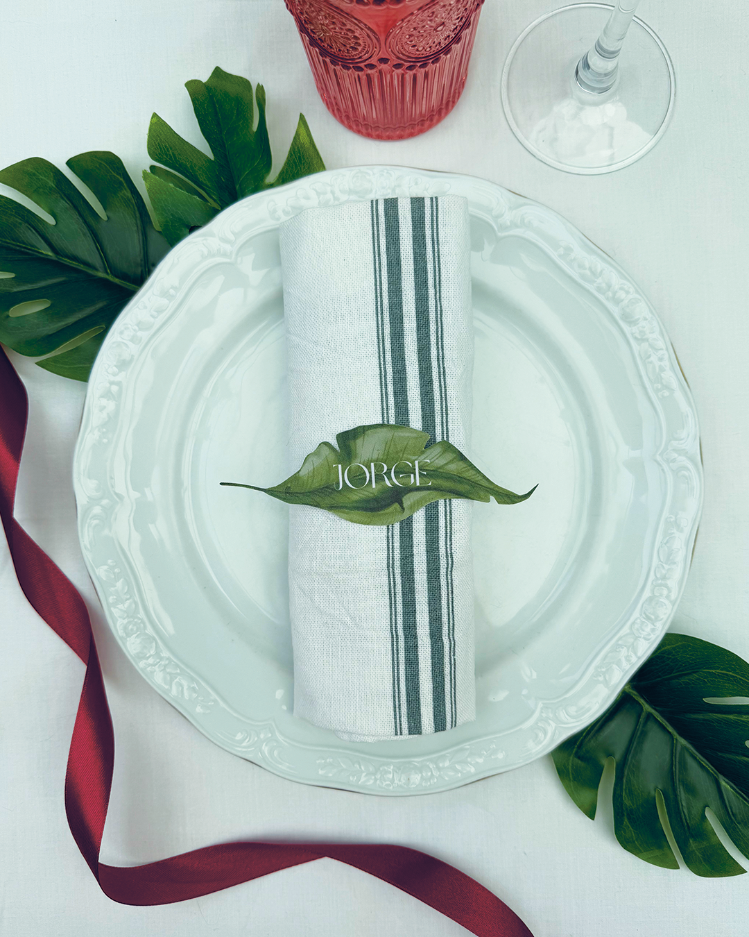 Marca sitios Tropical para boda