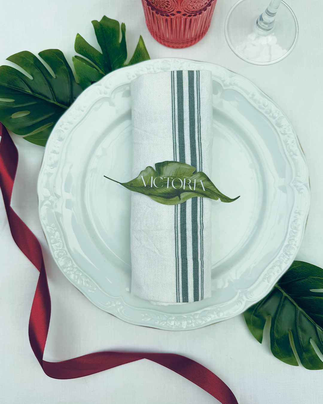 Marca sitios Tropical para boda