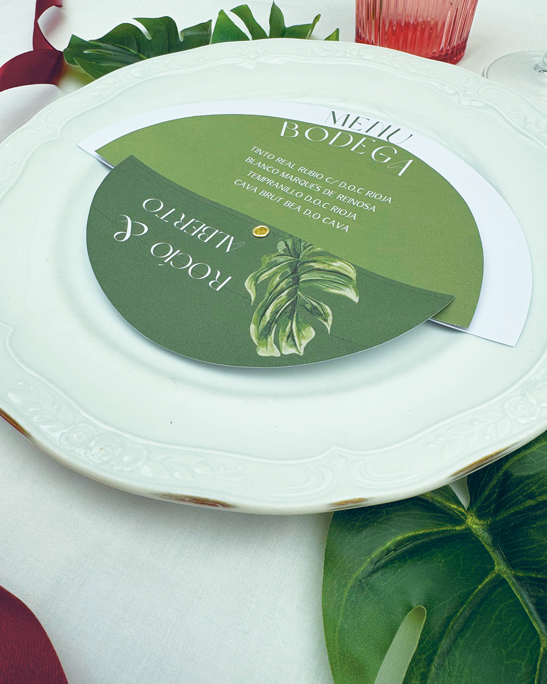 Minuta Tropical para boda