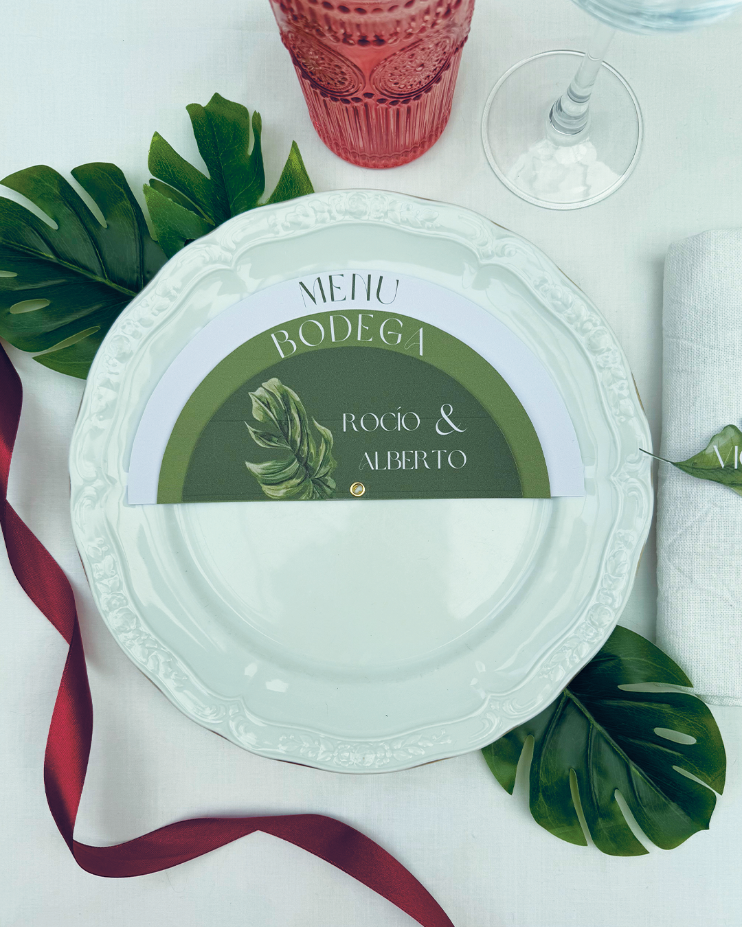 Minuta Tropical para boda