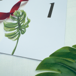 Número de Mesa Tropical para boda