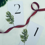 invitación boda física tropical