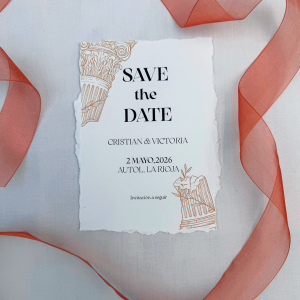 save the date estilo antigua grecia
